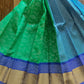 Green Semi Silk Cotton Saree