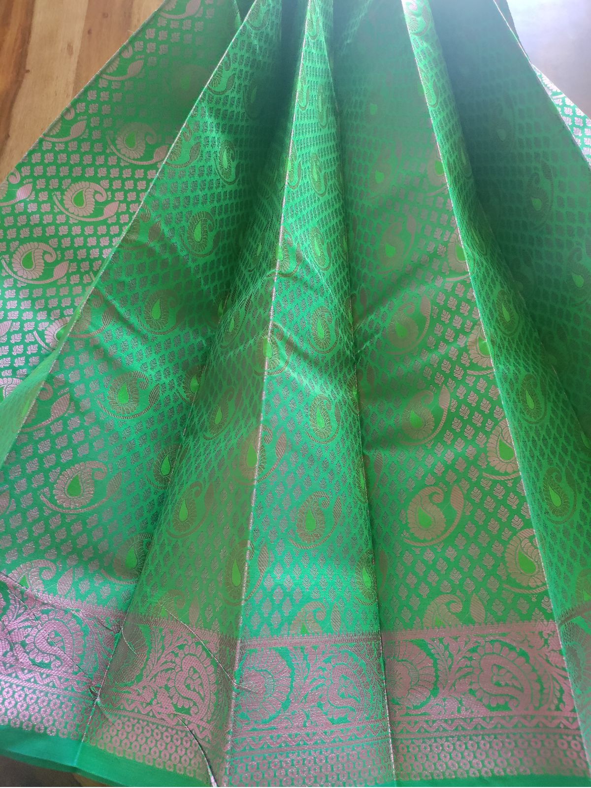 Green Semi Silk Saree
