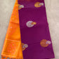 Purple Semi Soft Silk Saree