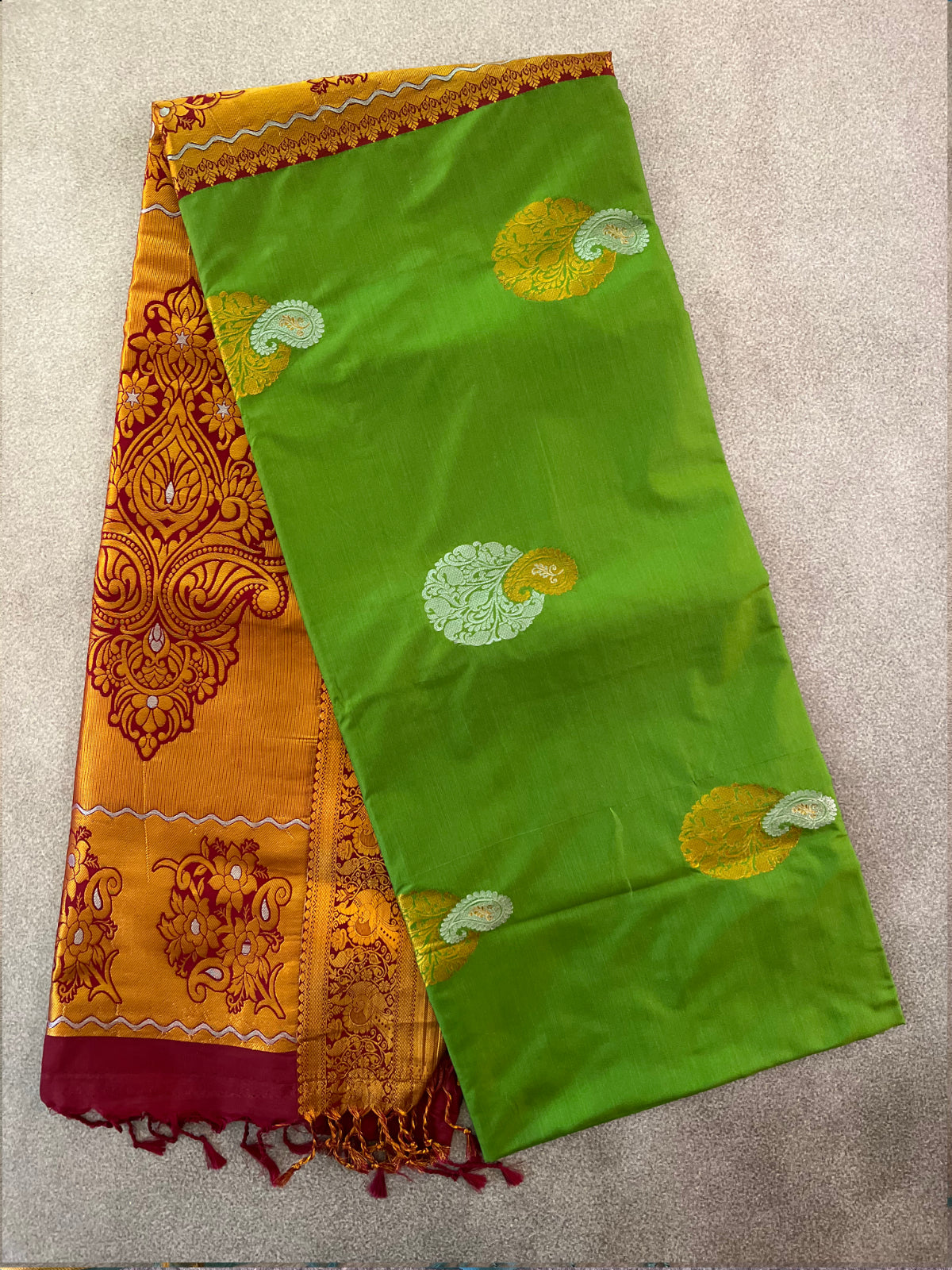 Green Semi Soft Silk Saree