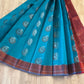 Blue Semi Silk Cotton Saree