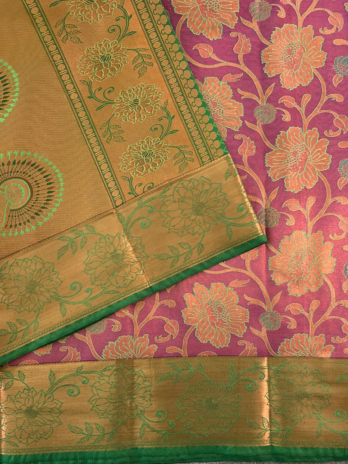 Pink Semi Silk Saree