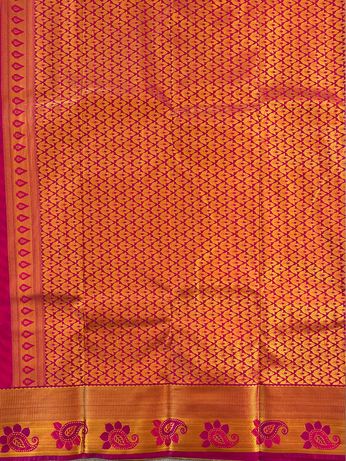 Yellow Semi Silk Saree