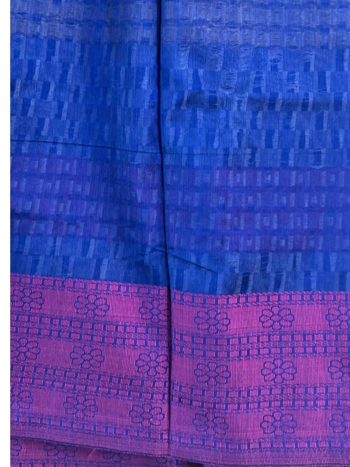 Navy Blue Semi Silk Cotton Saree