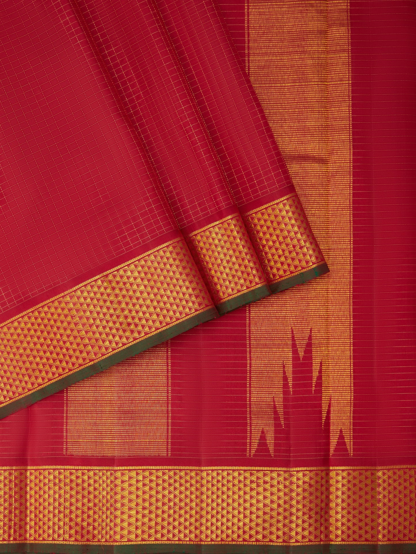 Maroon 9 Yards Kanchivaram Silk Saree